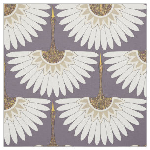 Art Deco kranen pruim Stof