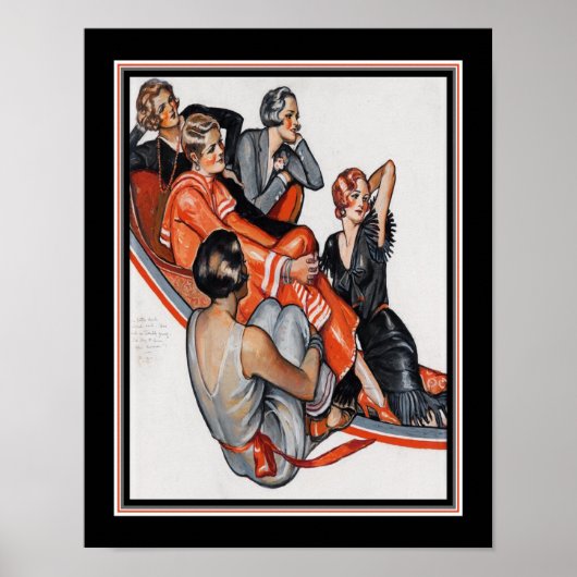 Art Déco "La petite blonde foncée dit..." vers 192 (Devant)