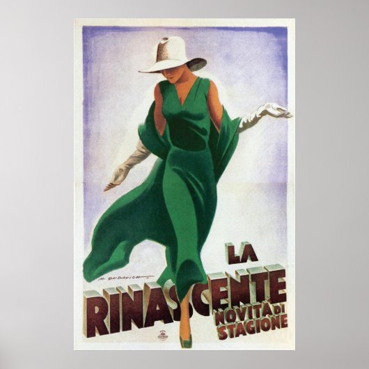 art Deco La Rinascente 1900 Poster (Voorkant)