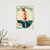 Art Deco La Vie Parisienne Poster (Keuken)