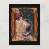 Art Deco Lady 1920s Briefkaart (Voorkant)