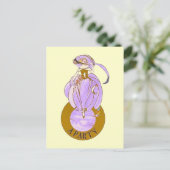 ART DECO LADY BRIEFKAART (Staand voorkant)