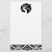 Art Deco Lady Briefpapier (Voorkant)