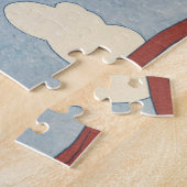 Art Deco Lady - Het oogsten van fruit. Legpuzzel (Zijkant)