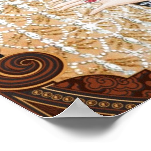  Art Deco Lady in Window Poster (Hoek)