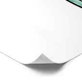 Art Deco Lady met Clarinet Poster (Hoek)