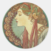 Art Deco Lady Stickers (Voorkant)
