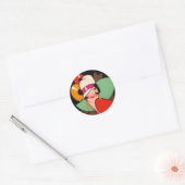  ART DECO LADY STICKERS (Envelop)