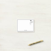 Art Deco Lady's Hand Holding Champagne Glass Post-it® Notes (Op bureau)