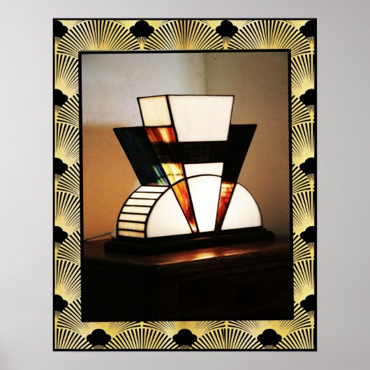 Art Deco Lamp Poster (Voorkant)