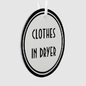 Art Deco ~ Laundry Room Deuren Hanger Ornament (voorkant)