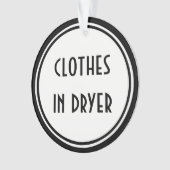 Art Deco ~ Laundry Room Deuren Hanger Ornament (voorkant)