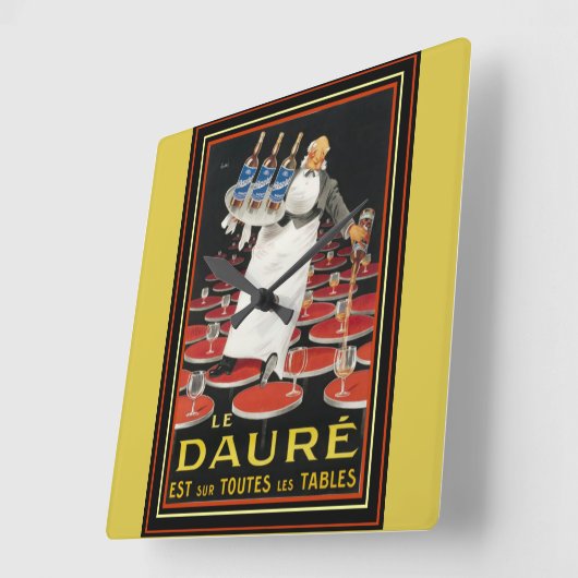 Art Déco Le Daure Ad Horloge Mur (Angle)