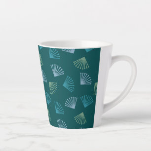 Art Deco Leaves Latte Mok