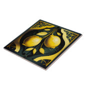 Art Deco Lemons Tegeltje (Zijkant)