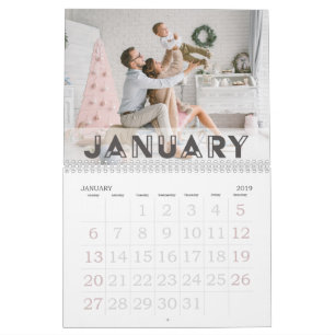 Art Deco-lettertype   Foto van 2026 Kalender