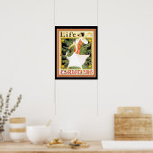 Art Deco "Life" Hoesje kerstdruk 16 x 20 Poster (Keuken)