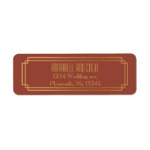 Art Deco lijst label (Voorkant)