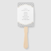 Art Deco Lijst trouwprogramma's Handwaaier (Voorkant)