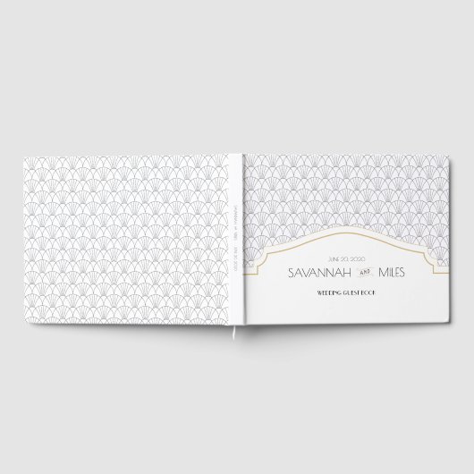 Art Deco Lijst Weddenschap Gastenboek (Volledig)