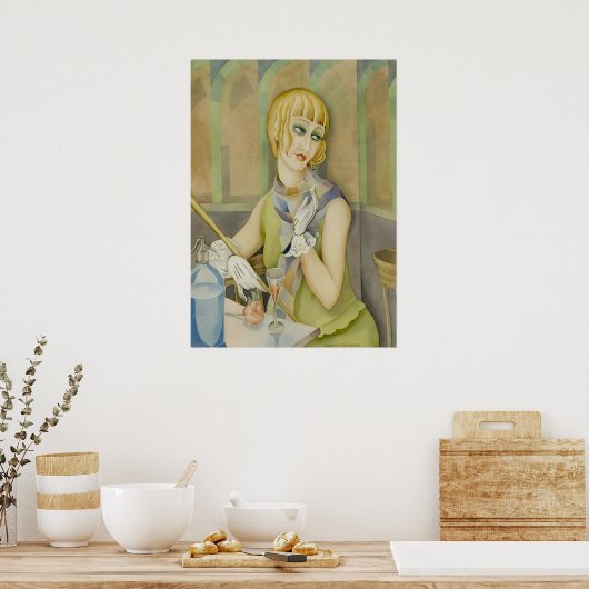 Art Déco - Lili Elbe Portrait par Gerda Wegener (Cuisine)