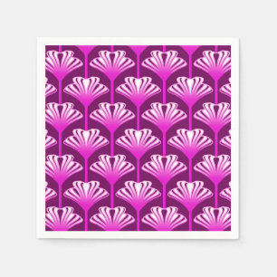 Art Deco Lily, Amethyst Paars en Orchid Servet