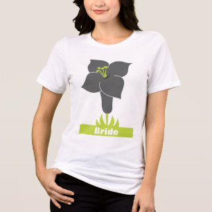 Art Deco Lime Groen Grijs Bruid T-shirt Tuniek Jur