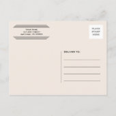 Art Deco Lines, Goud & Zwart Foto Bewaar de datum Aankondigingskaart (Achterkant)