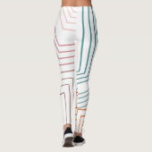 Art Deco Lines Leggings (Achterkant)