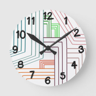 Art Deco Lines  Ronde Klok