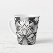 Art Déco Lotus 12oz Mug (Angle gauche)