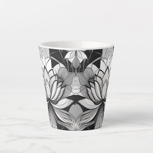 Art Déco Lotus 12oz Mug (Devant)