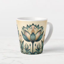 Art Déco Lotus 12oz Mug