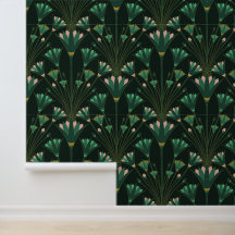 Art Deco Lotus - Schelp Lotus - Smaragdgroen
