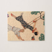  Art Deco Love, The Swing by George Barbier Legpuzzel (Horizontaal)