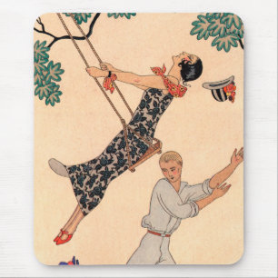 Art Deco Love, The Swing by George Barbier Muismat