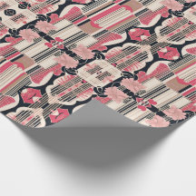 Art Deco Love Wrapping Paper