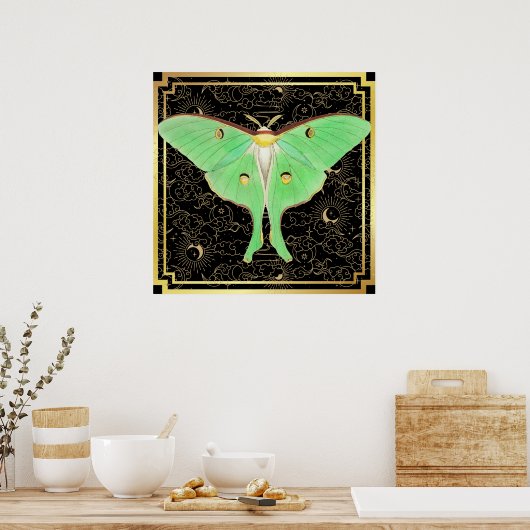 Art Déco Luna Moth (Cuisine)