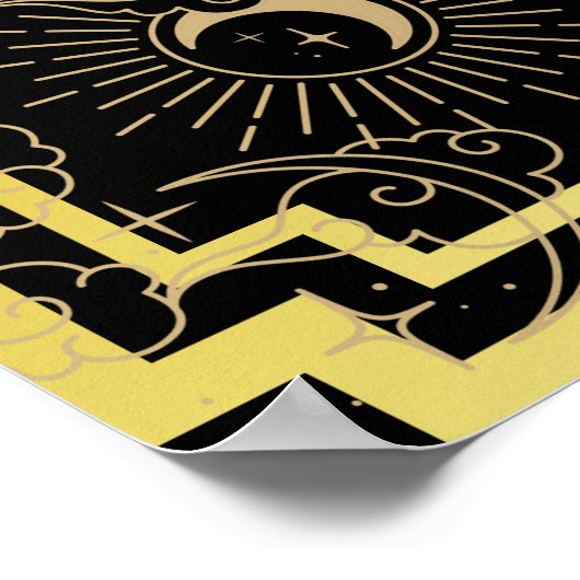 Art Deco Luna Moth Poster (Hoek)