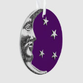 Art Déco Lune et étoiles - Amethyst Purple & Silve (devant)