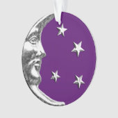 Art Déco Lune et étoiles - Amethyst Purple & Silve (devant)