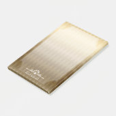 Art Deco Luxe Goud Post-it® Notes (Schuin)