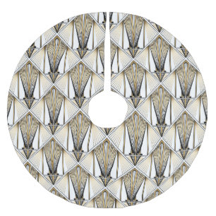 Art Deco, luxe gouden motief Kerstboom Rok