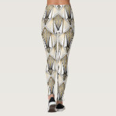Art Deco, luxe gouden motief Leggings (Achterkant)