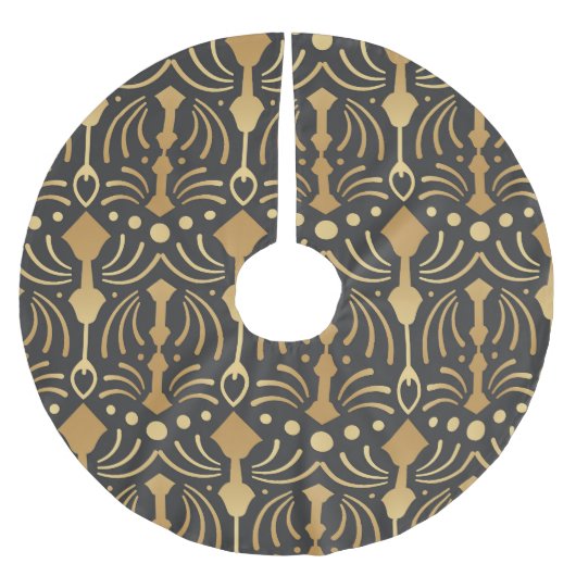 Art Deco Luxe:  Japans Elegance Kerstboom Rok (Voorkant)