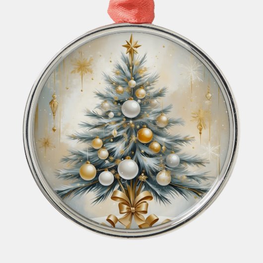 Art Deco Luxe Kerst Gouden Ornamenten Bogen (Voorkant)