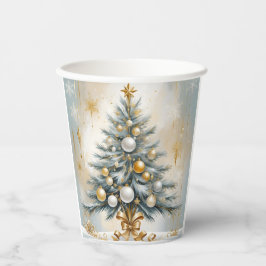 Art Deco Luxe Kerst Gouden Ornamenten Bogen Papieren Bekers