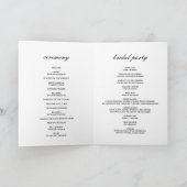 Art déco luxe programme de mariage doré (Intérieur)