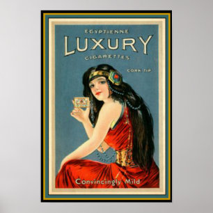 Art Deco  Luxury Sigarette AD 13 x 19 Poster