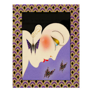 Art Deco Magazine Hoesje poster. Perfect Poster